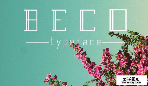 Beco Typeface by Amanda Monteiro in Showcase of Art Deco Typography