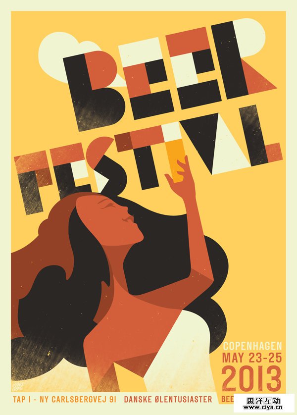 Beer festival 2013 by Mads Berg in Showcase of Art Deco Typography