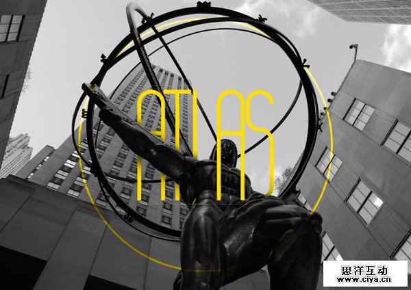 Atlas by Nabeel Khalid in Showcase of Art Deco Typography