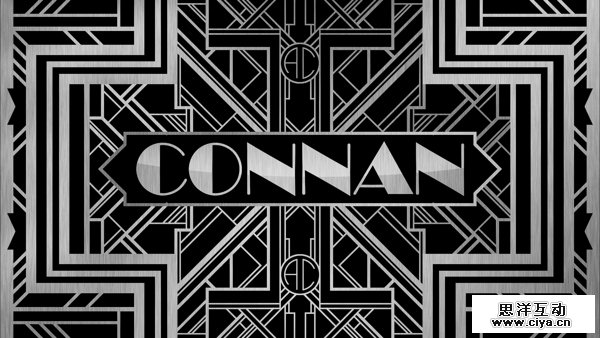 Art Deco Name Tag by Alec Connan in Showcase of Art Deco Typography