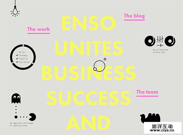 Enso in 35 Examples of Vector Illustrations in Web Design