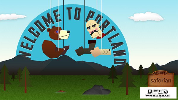 DrupalCon Portland in 35 Examples of Vector Illustrations in Web Design