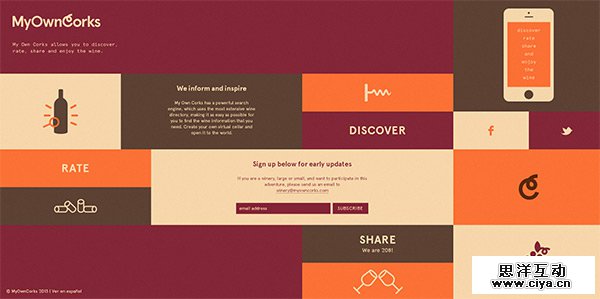 My Own Corks in 35 Examples of Vector Illustrations in Web Design