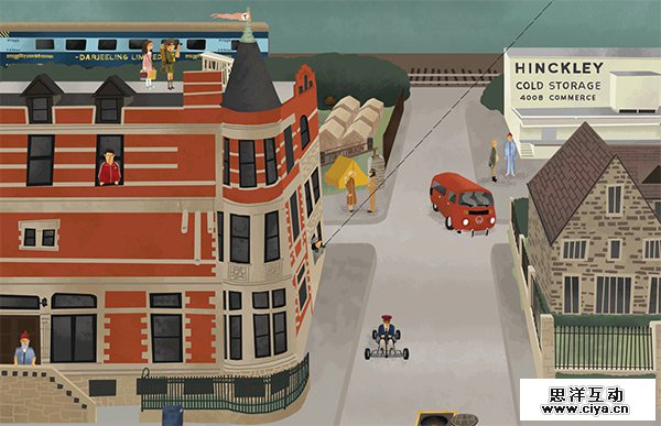 The Wes Anderson Collection in 35 Examples of Vector Illustrations in Web Design