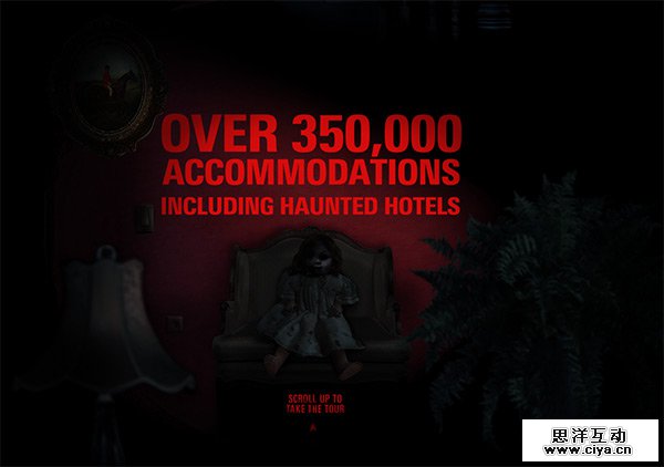Haunted Hotels in 50 Dark Web Designs for Inspiration