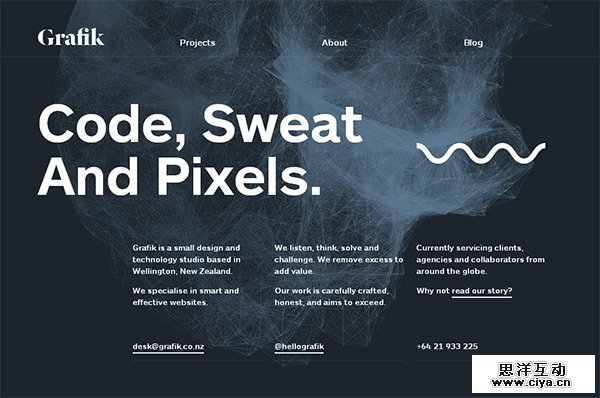 Grafik in 50 Dark Web Designs for Inspiration
