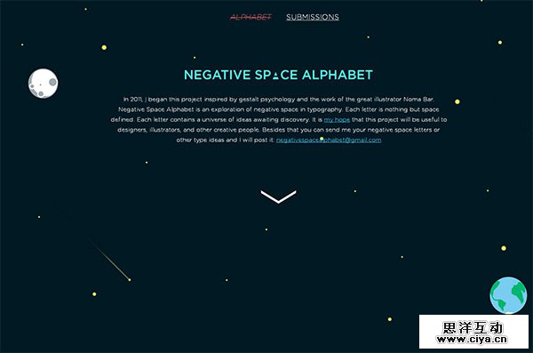 Negative Space in 50 Dark Web Designs for Inspiration