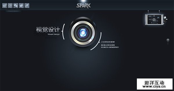 Spark in 50 Dark Web Designs for Inspiration