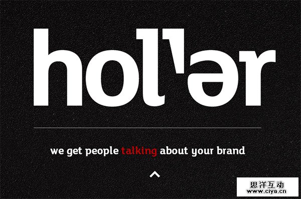 Holler in 50 Dark Web Designs for Inspiration