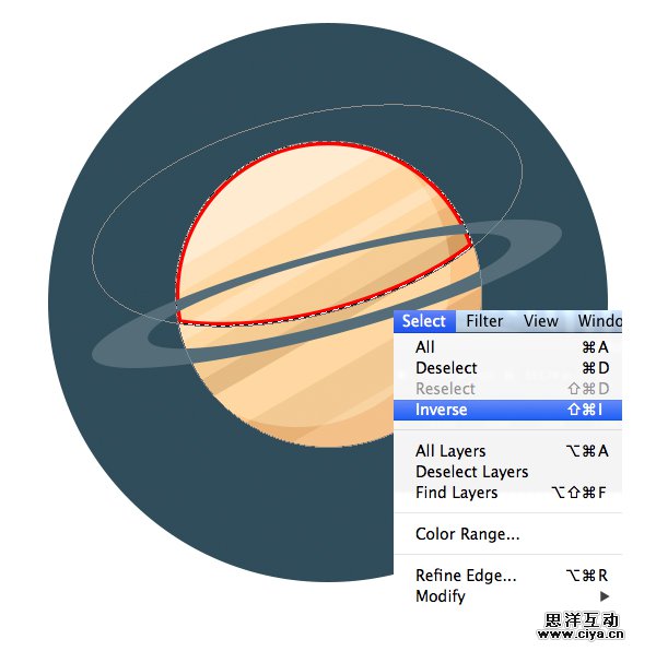23-space-flat-icons-photoshop-saturn
