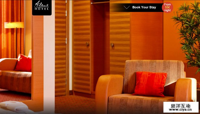 hotel riga albert hotel website dark homepage