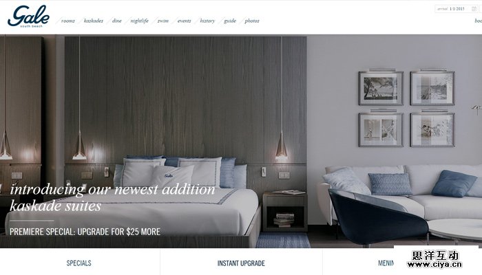 south beach hotel gale website homepage