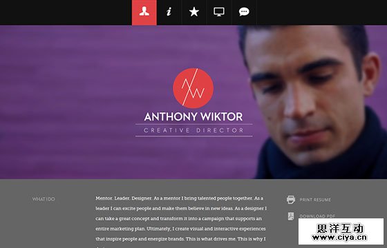 Creative One Page Website Design