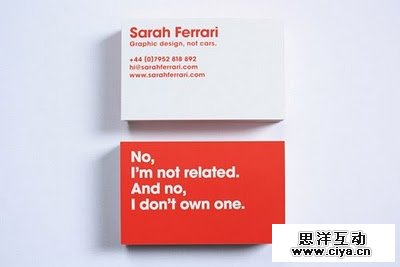 Sarah Ferrari Business Card