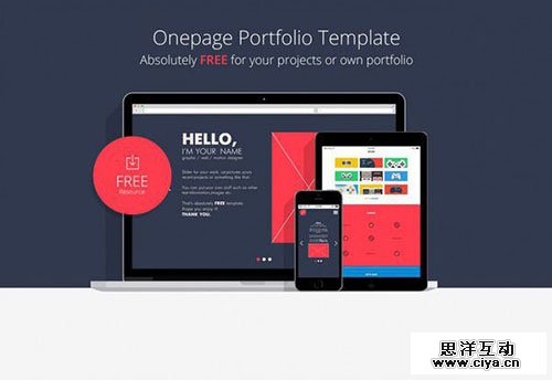 hello-onepage 网页模板