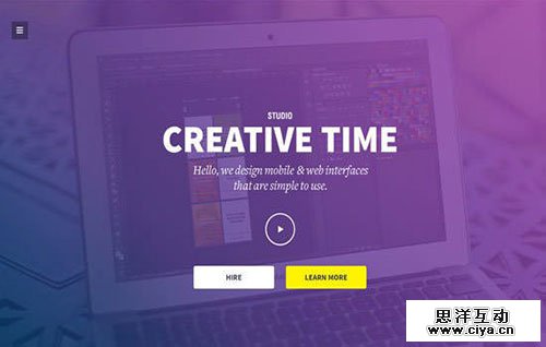 creative-time 网页模板