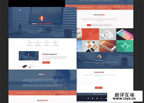 flatstyle 网页模板