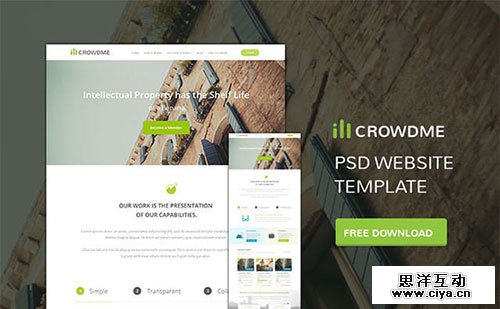 crowdme 网页模板