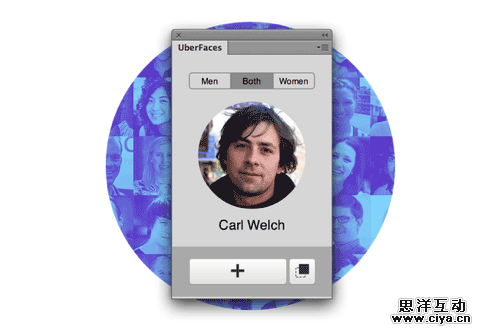 随机生成用户头像的PS扩展插件-uberfaces