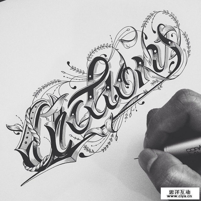 精彩手绘英文字体 by Raul Alejandro