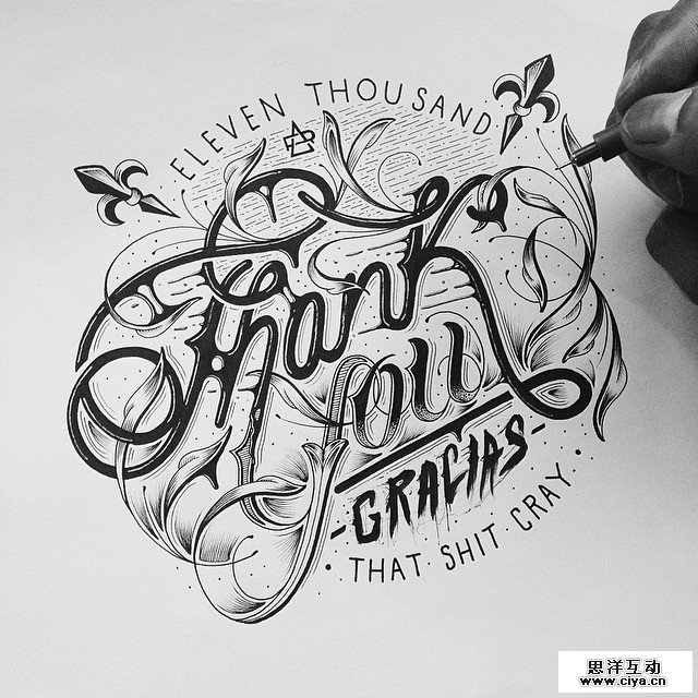 精彩手绘英文字体 by Raul Alejandro