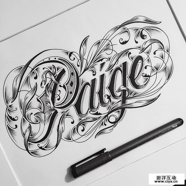 精彩手绘英文字体 by Raul Alejandro