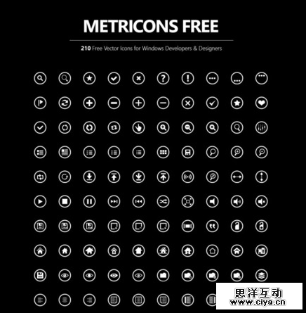 素材推荐——各类线条图标合集（免费下载）