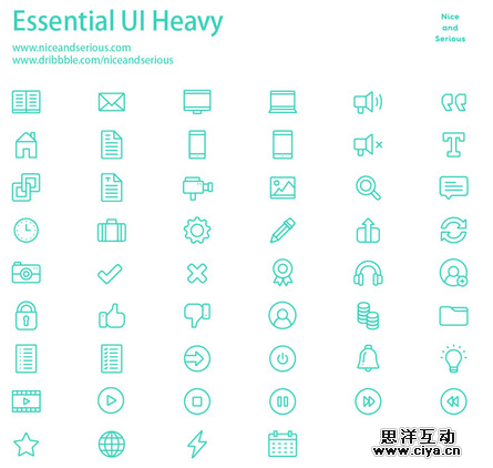 素材推荐——各类线条图标合集（免费下载）