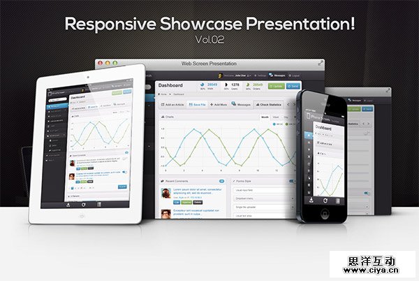 Responsive Showcase PSD