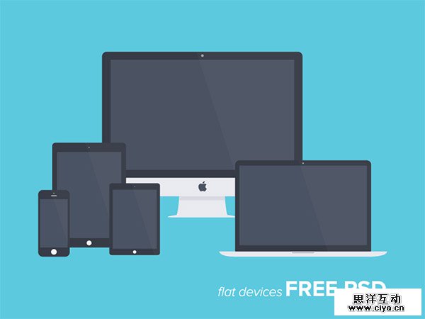 Freebie PSD: Free Flat Devices