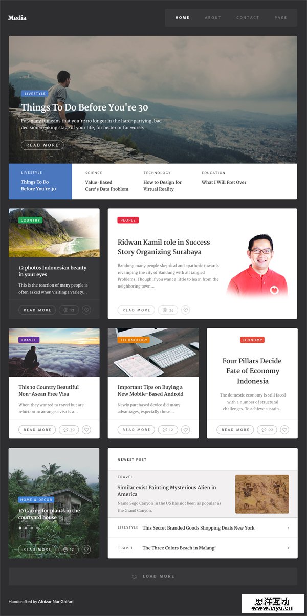 Modern Free PSD Template