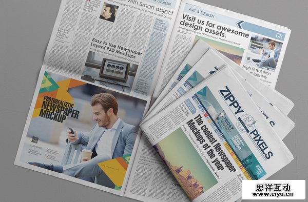 Free PSD Newspaper Advertisement Mockup