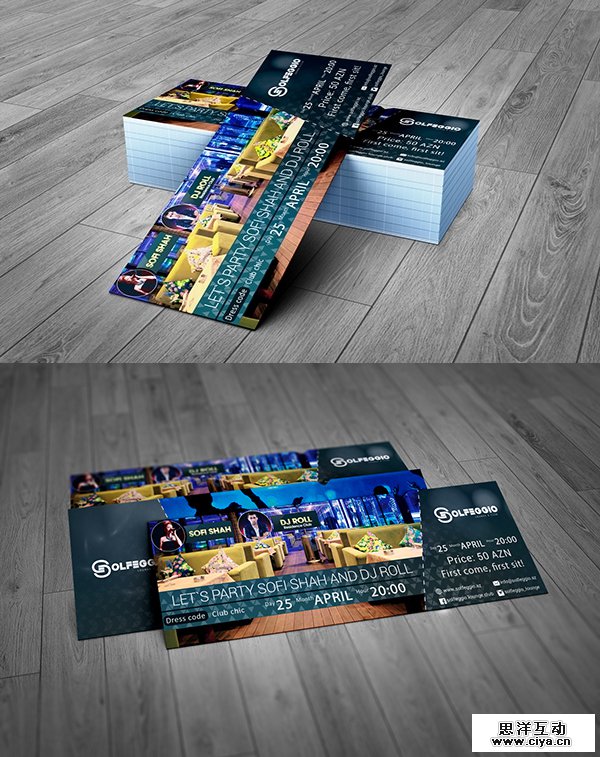 Event Ticket Free PSD Template