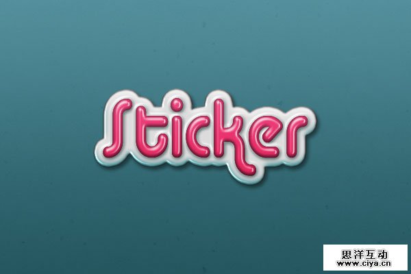 3D Sticker Text Effect - 600