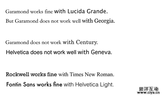 英文字体的选择