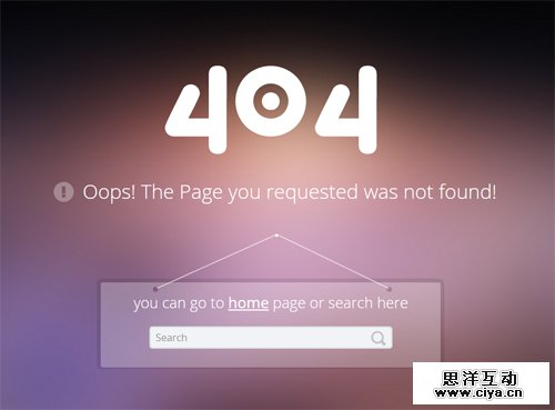 Free 404 Error Page PSD Template