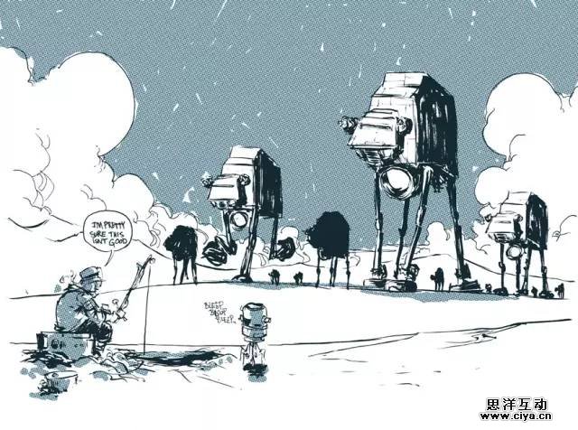 全球50位顶尖插画师笔下的《星球大战》，情怀满满，热血沸腾！