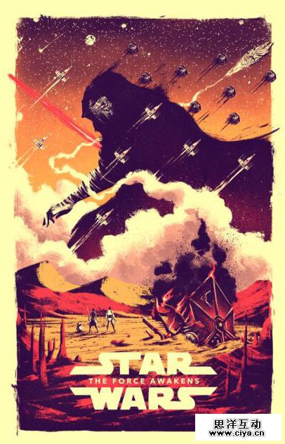 全球50位顶尖插画师笔下的《星球大战》，情怀满满，热血沸腾！