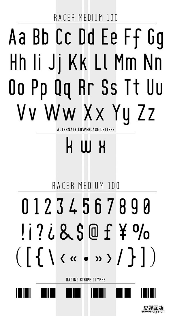 Racer Font Letters Racer Font Letters